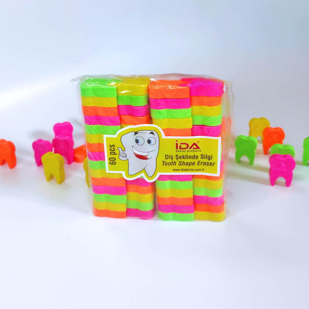 İda Dental Tooth-Shaped Erasers